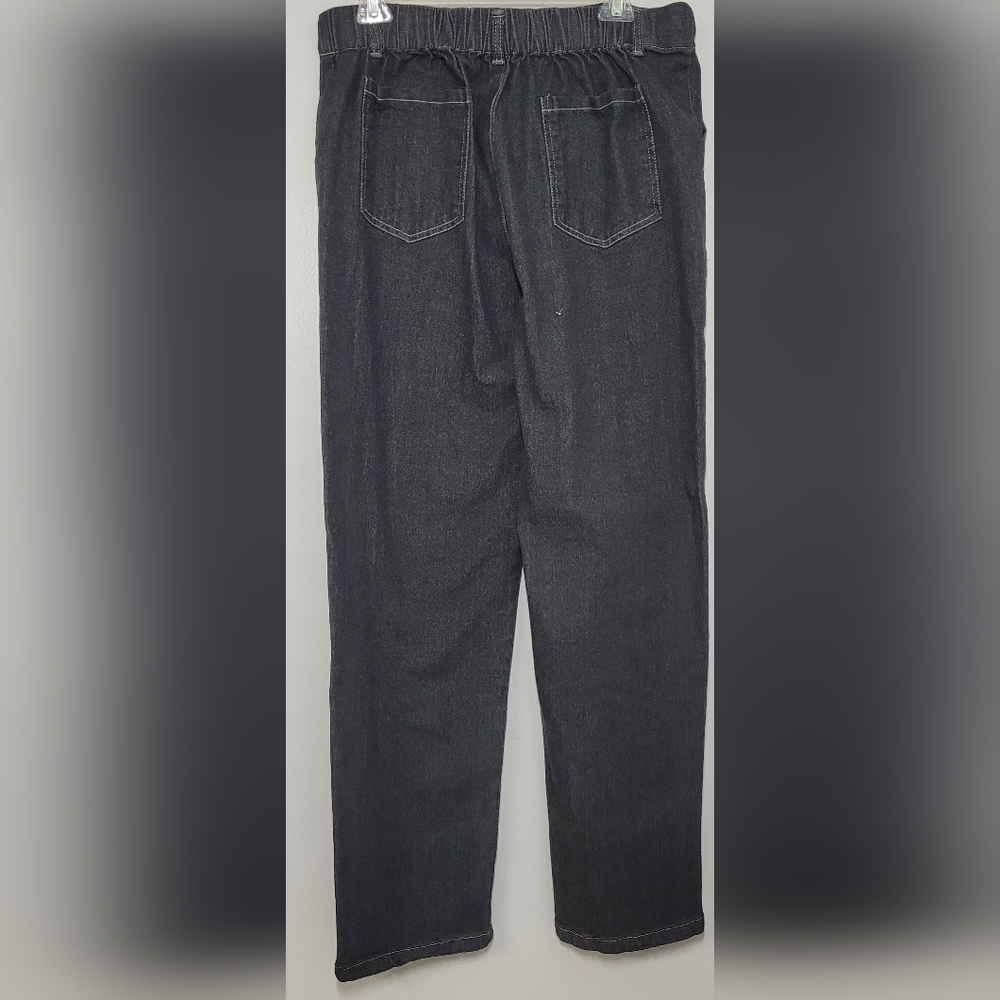 Jeans High Rise Elastic Back, Zip and tie Front XL EUC - Picture 7 of 11